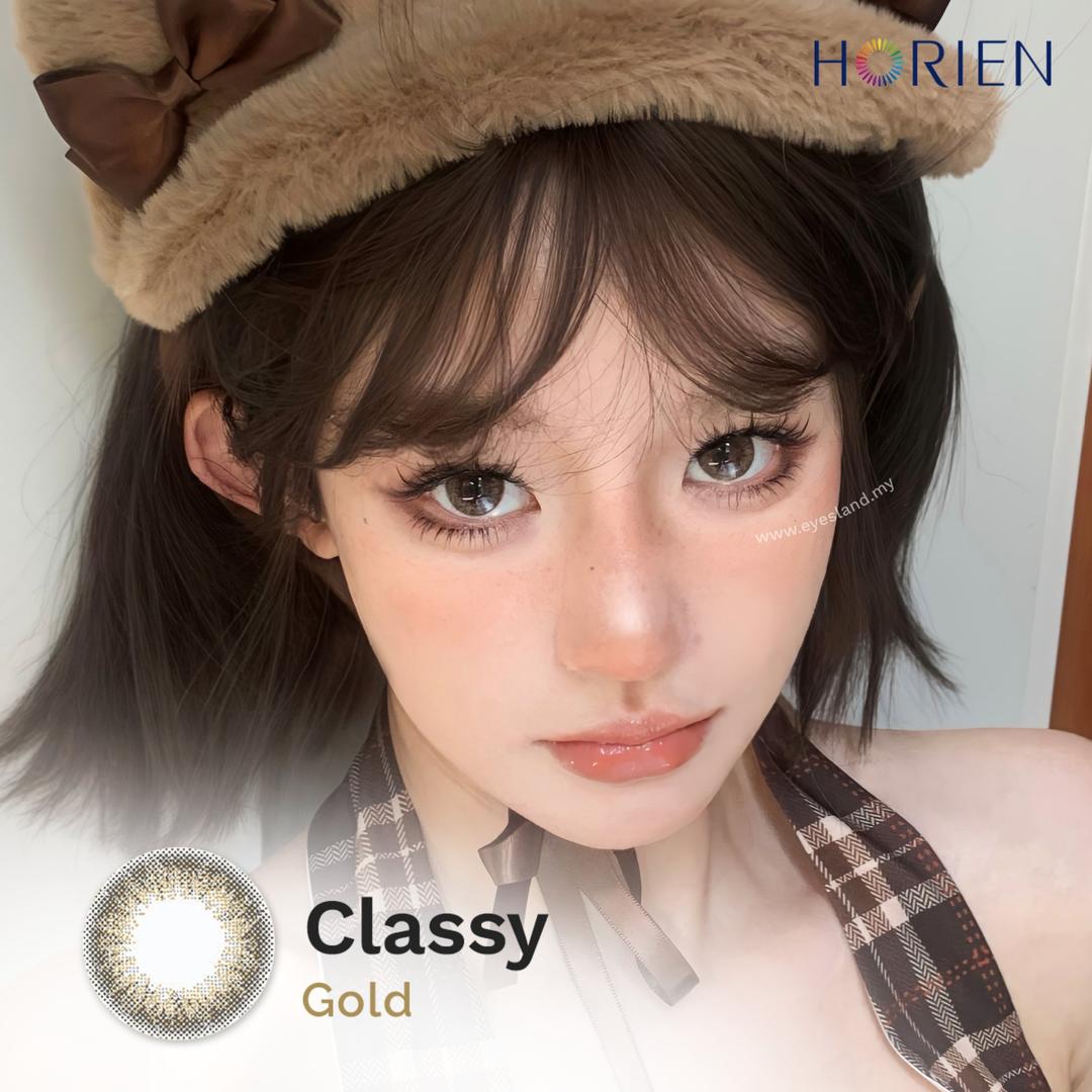 Classy Gold-Eye Secret 38% Monthly Color Lens 2pcs (Eff dia:15mm)
