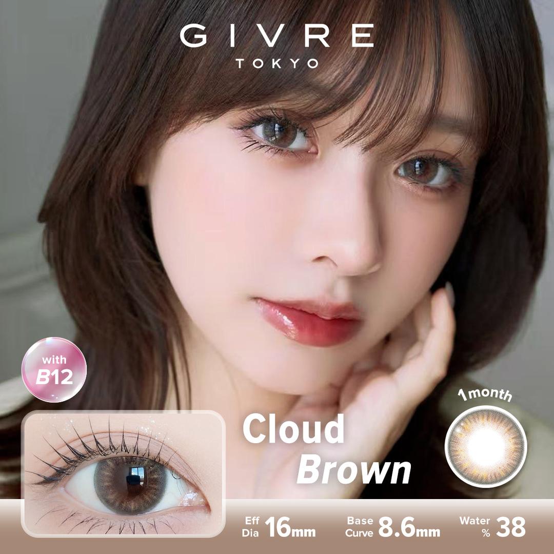 Cloud Brown-Givre Monthly Color Con 2pcs (Eff Dia:15mm)