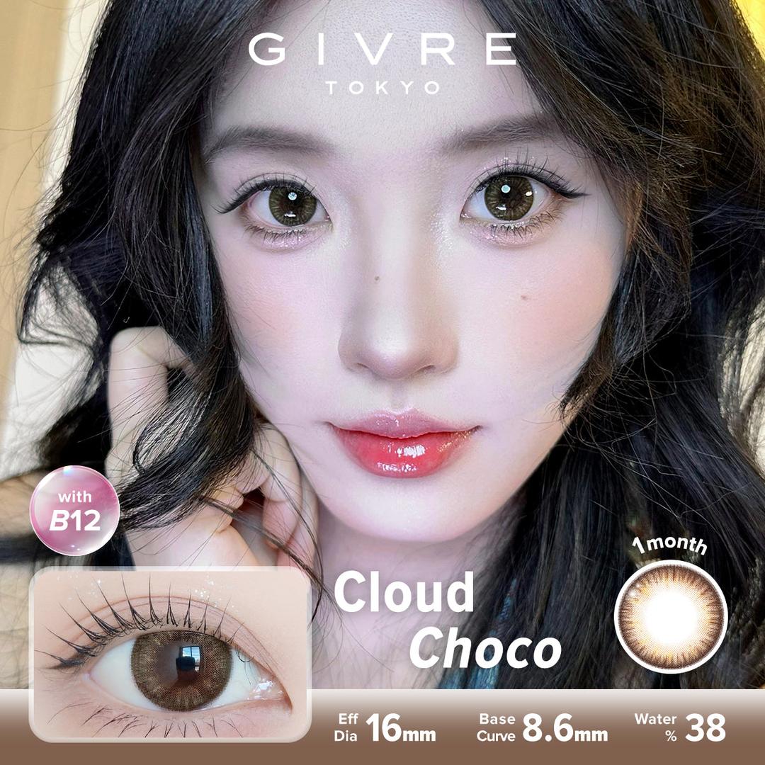 Cloud Choco-Givre Monthly Color Con 2pcs (Eff Dia:15mm)