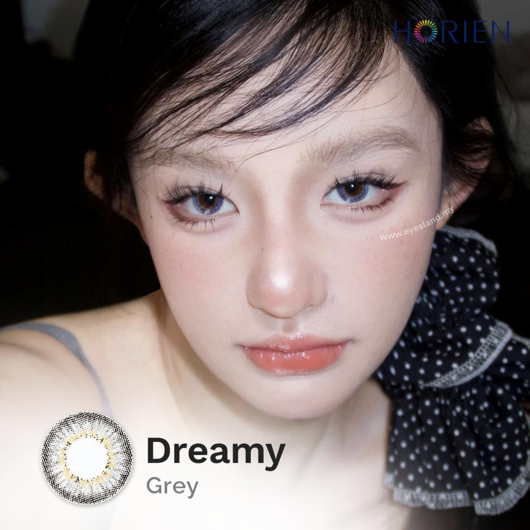 Dreamy Grey-Eye Secret 38% Monthly Color Lens 2pcs (Eff dia:14.2mm)