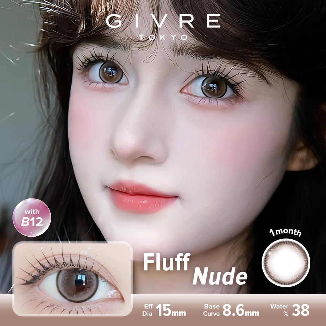 Fluff Nude-Givre Monthly Color Con 2pcs (Eff Dia:15mm)
