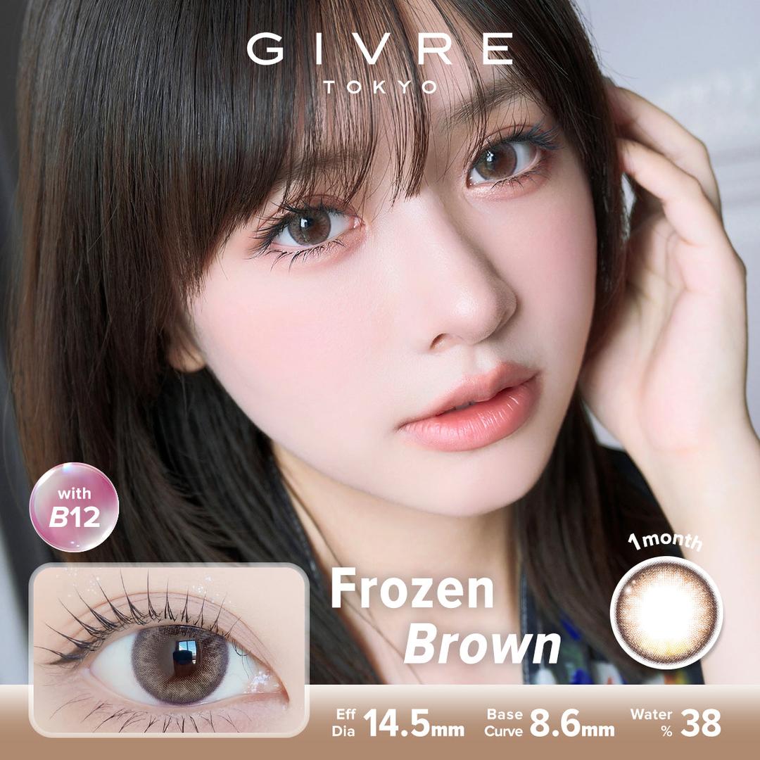 Frozen Brown-Givre Monthly Color Con 2pcs (Eff Dia:14.5mm)