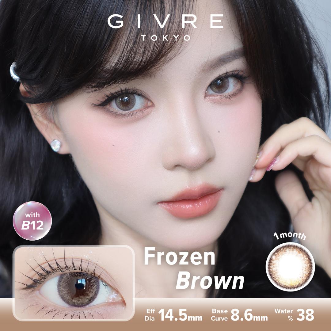 Frozen Brown-Givre Monthly Color Con 2pcs (Eff Dia:14.5mm)