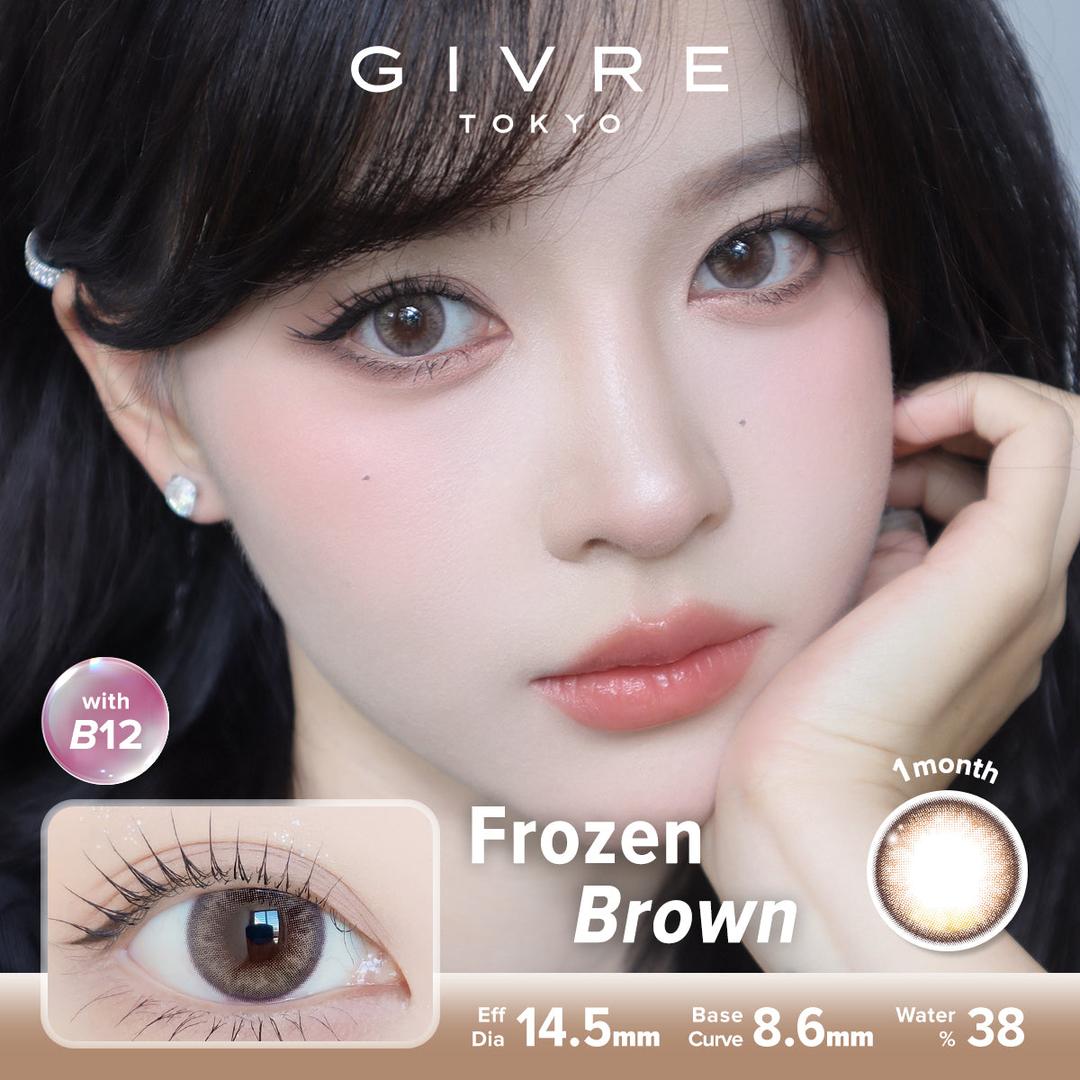Frozen Brown-Givre Monthly Color Con 2pcs (Eff Dia:14.5mm)