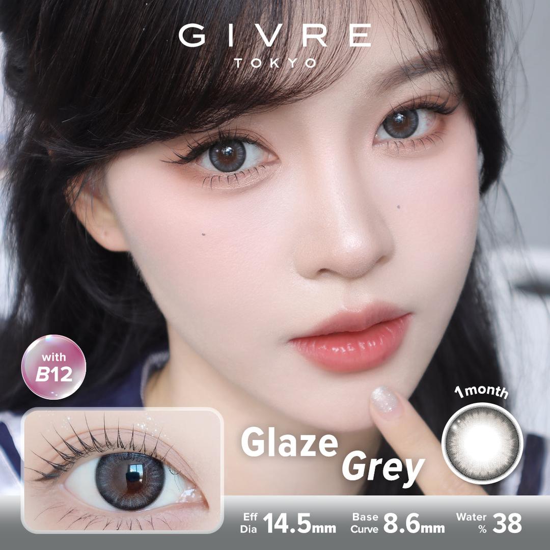 Glaze Grey-Givre Monthly Color Con 2pcs (Eff Dia:14.5mm)