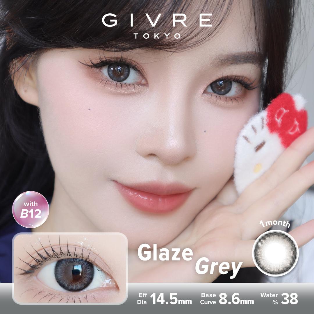 Glaze Grey-Givre Monthly Color Con 2pcs (Eff Dia:14.5mm)
