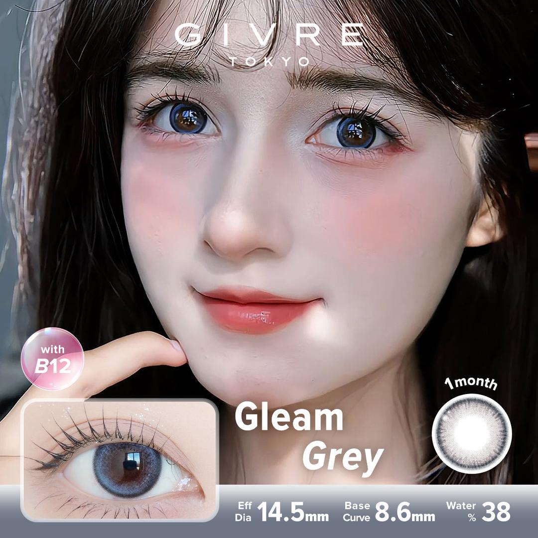 Gleam Grey-Givre Monthly Color Con 2pcs (Eff Dia:14.5mm)