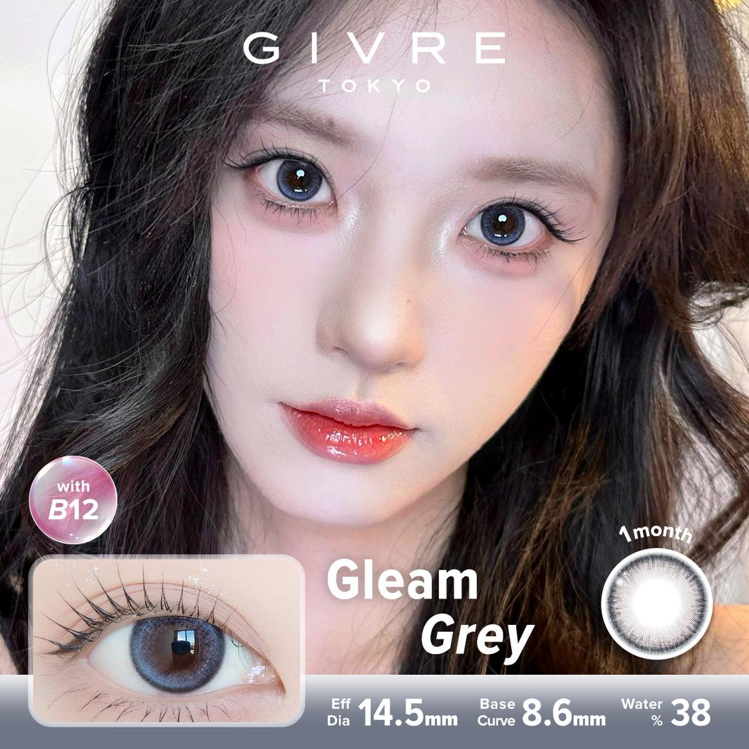 Gleam Grey-Givre Monthly Color Con 2pcs (Eff Dia:14.5mm)