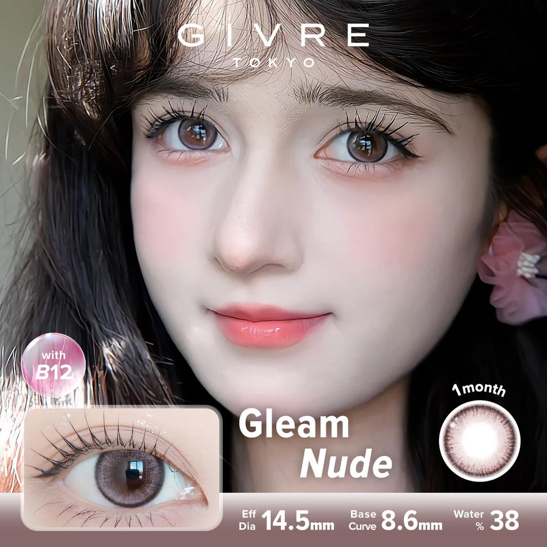 Gleam Nude-Givre Monthly Color Con 2pcs (Eff Dia:14.5mm)