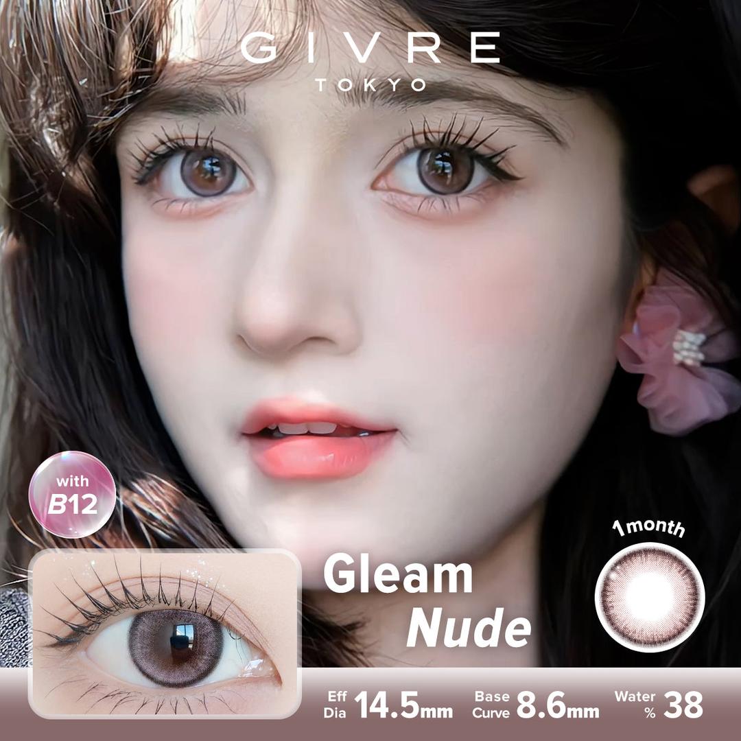 Gleam Nude-Givre Monthly Color Con 2pcs (Eff Dia:14.5mm)