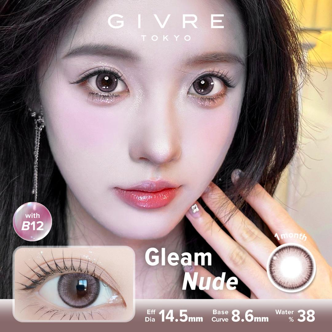 Gleam Nude-Givre Monthly Color Con 2pcs (Eff Dia:14.5mm)