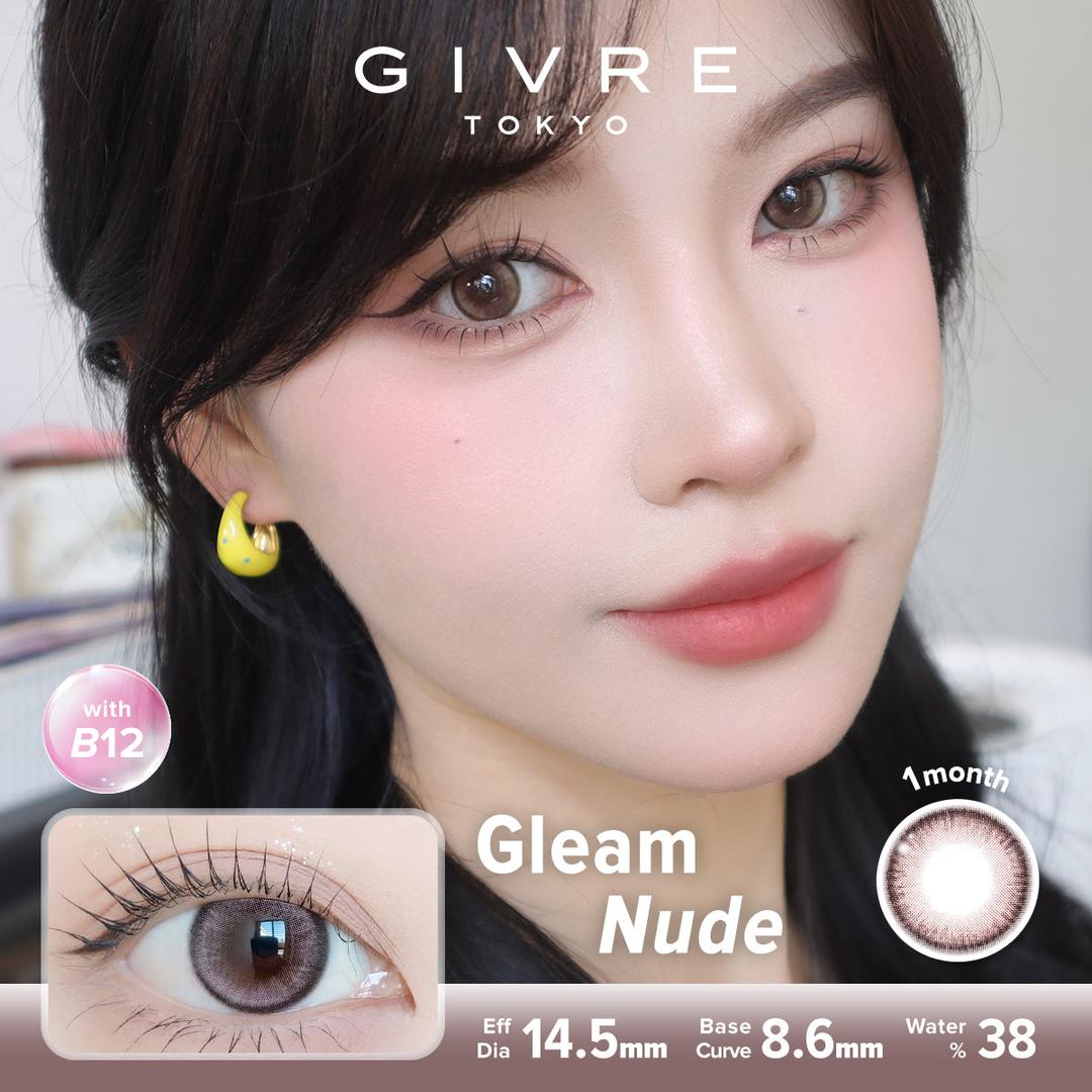 Gleam Nude-Givre Monthly Color Con 2pcs (Eff Dia:14.5mm)