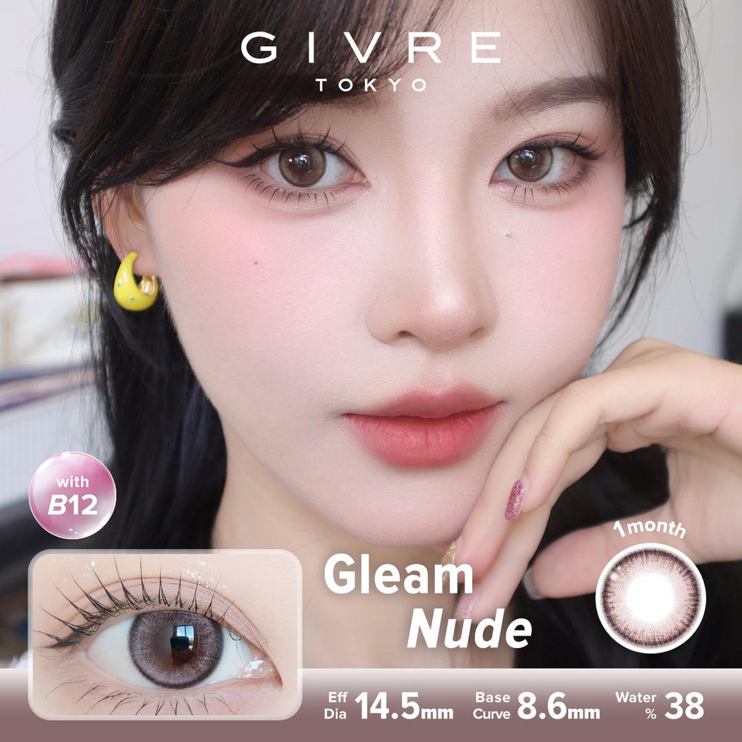 Gleam Nude-Givre Monthly Color Con 2pcs (Eff Dia:14.5mm)