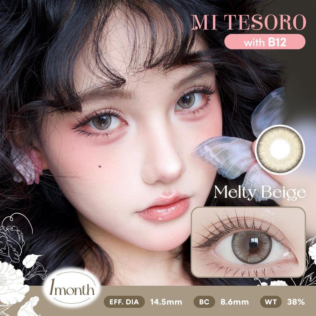 Melty Beige-Mi Tesoro Monthly Color Con 2pcs (Eff dia:14.5mm)