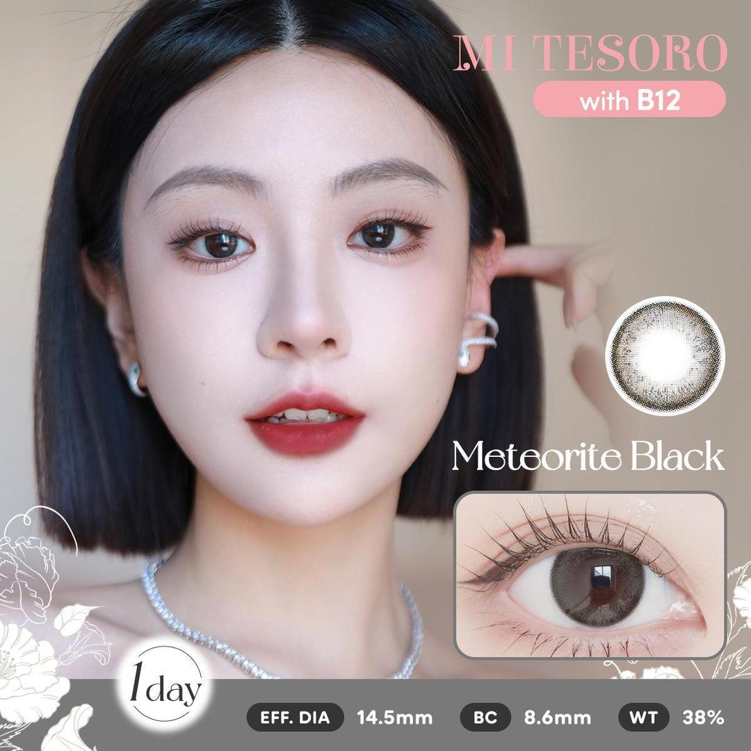 Meteorite Black-Mi Tesoro 1 Day Color Con 10pcs (Eff dia:14.5mm)