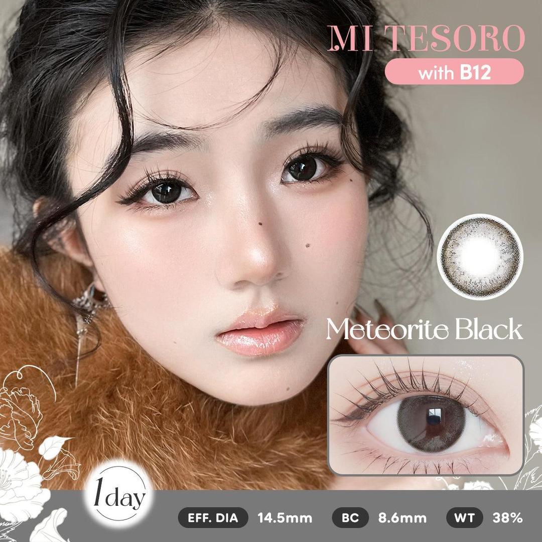(Trial Pack)Meteorite Black-Mi Tesoro 1 Day Color Con 2pcs