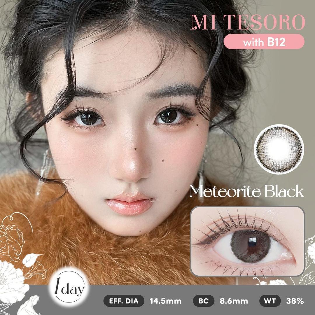 Meteorite Black-Mi Tesoro 1 Day Color Con 10pcs (Eff dia:14.5mm)