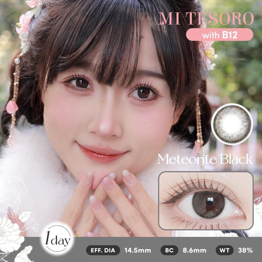 Meteorite Black-Mi Tesoro 1 Day Color Con 10pcs (Eff dia:14.5mm)