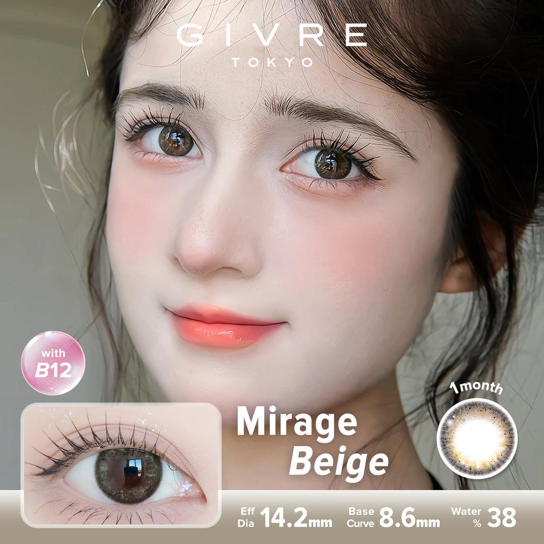 Mirage Beige-Givre Monthly Color Con 2pcs (Eff Dia:14.2mm)