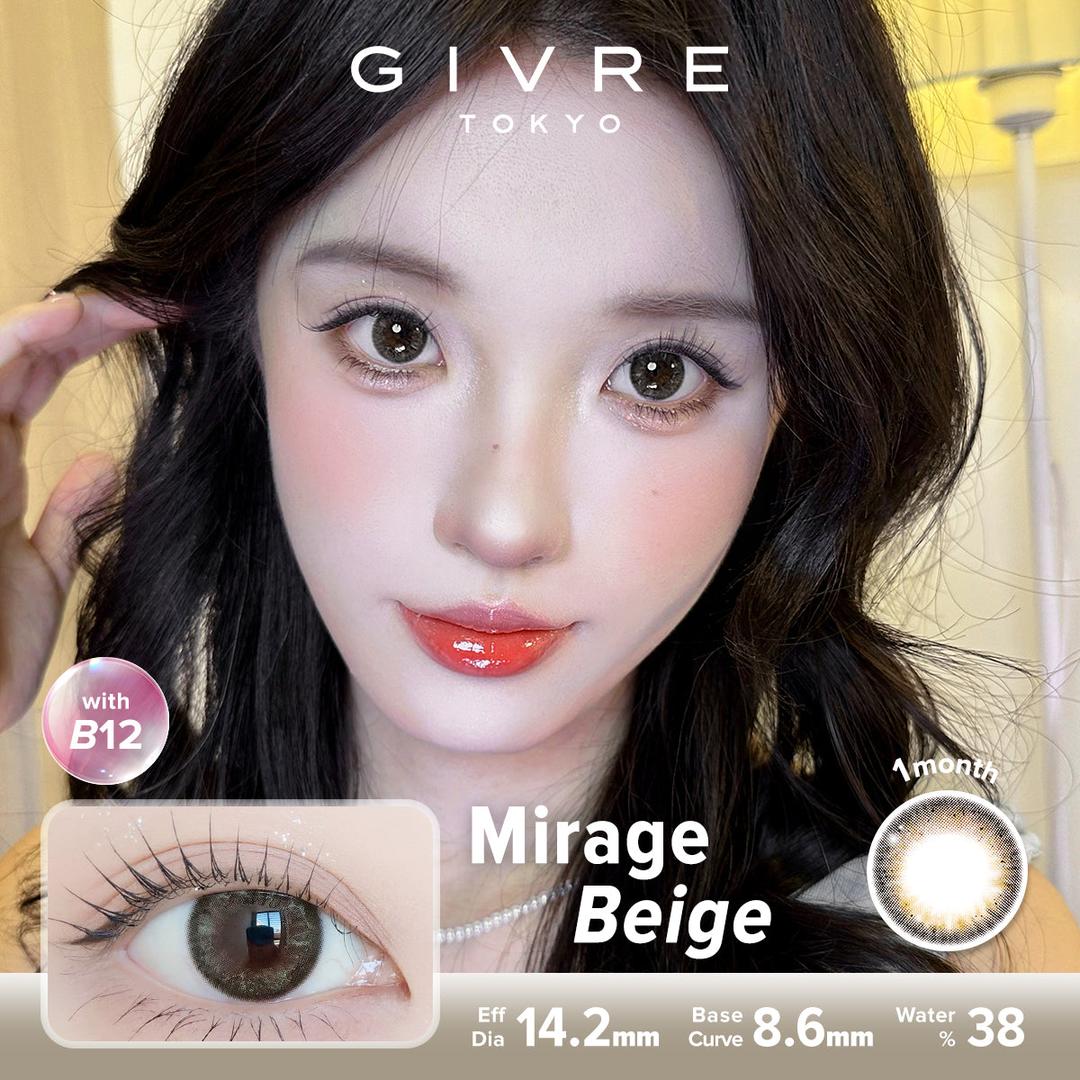 Mirage Beige-Givre Monthly Color Con 2pcs (Eff Dia:14.2mm)