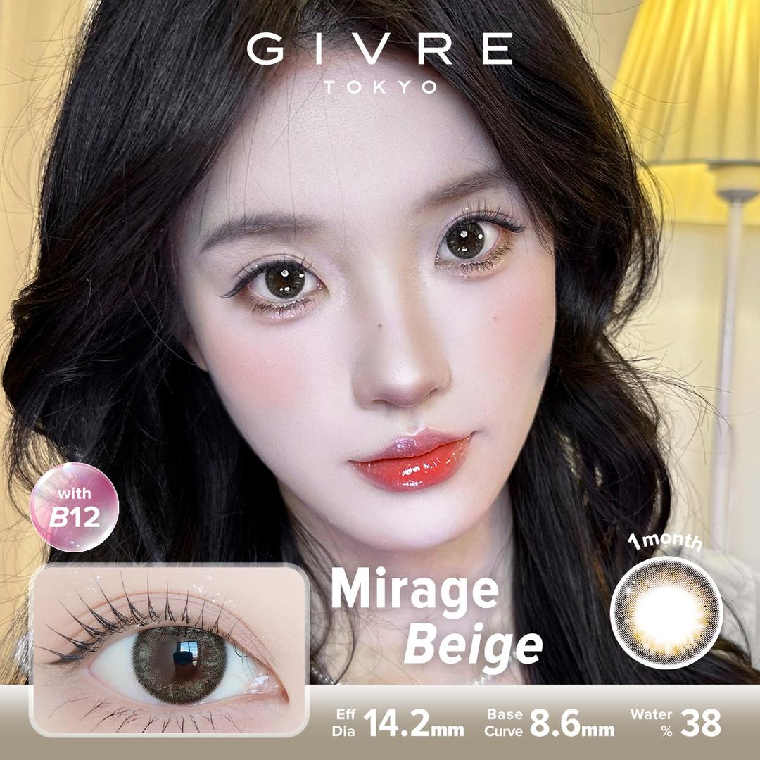 Mirage Beige-Givre Monthly Color Con 2pcs (Eff Dia:14.2mm)