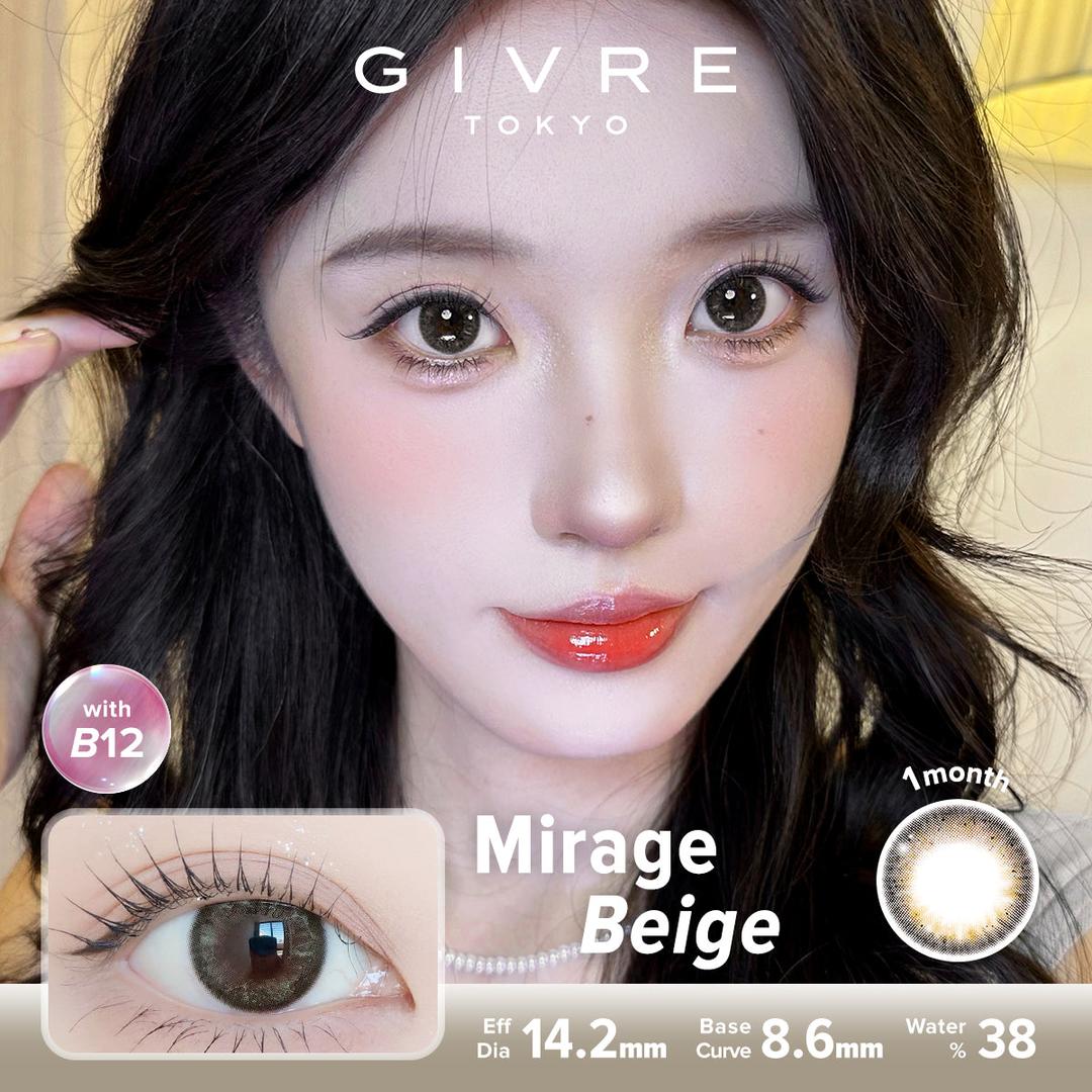 Mirage Beige-Givre Monthly Color Con 2pcs (Eff Dia:14.2mm)