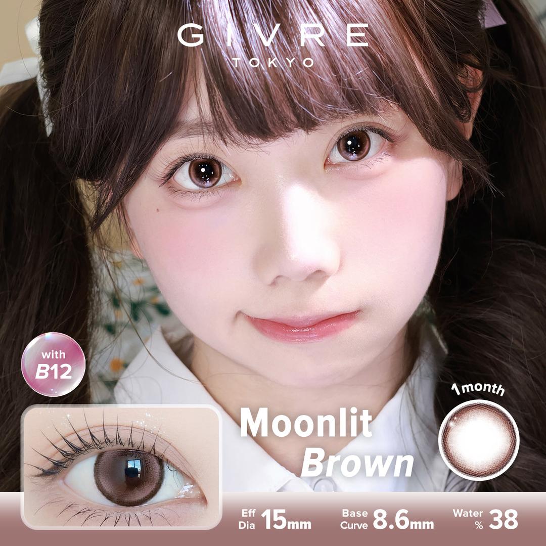 Moonlit Brown-Givre Monthly Color Con 2pcs (Eff Dia:15mm)
