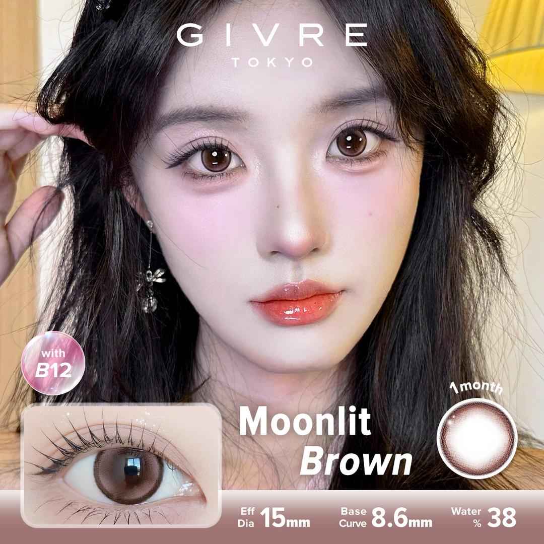 Moonlit Brown-Givre Monthly Color Con 2pcs (Eff Dia:15mm)