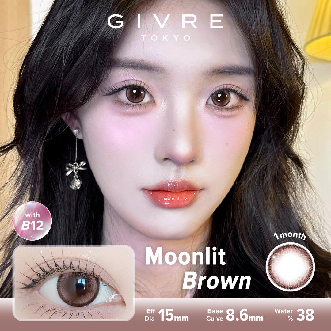 Moonlit Brown-Givre Monthly Color Con 2pcs (Eff Dia:15mm)