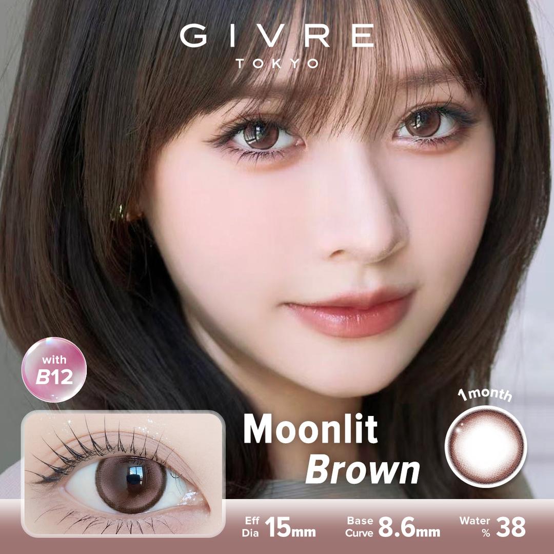 Moonlit Brown-Givre Monthly Color Con 2pcs (Eff Dia:15mm)