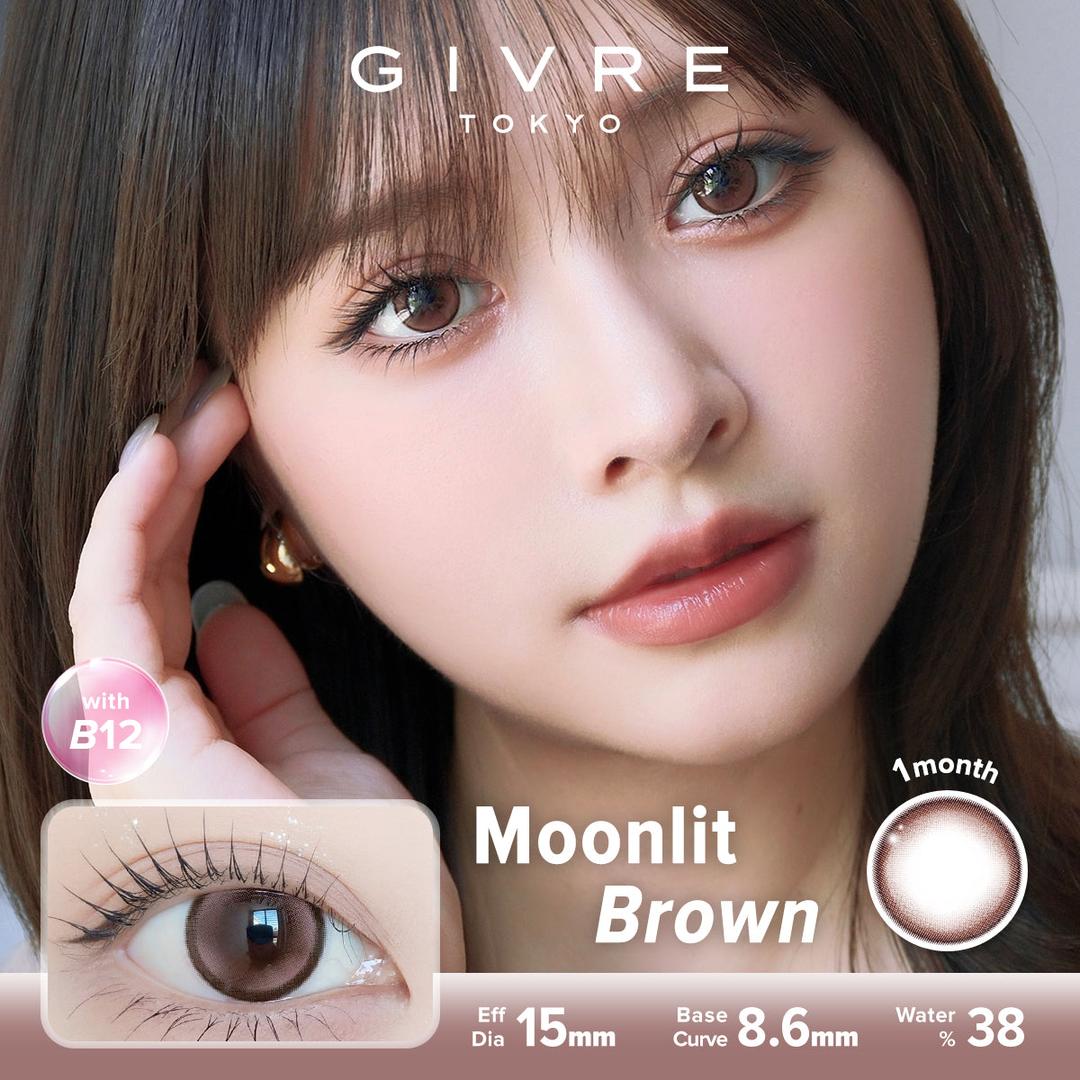 Moonlit Brown-Givre Monthly Color Con 2pcs (Eff Dia:15mm)