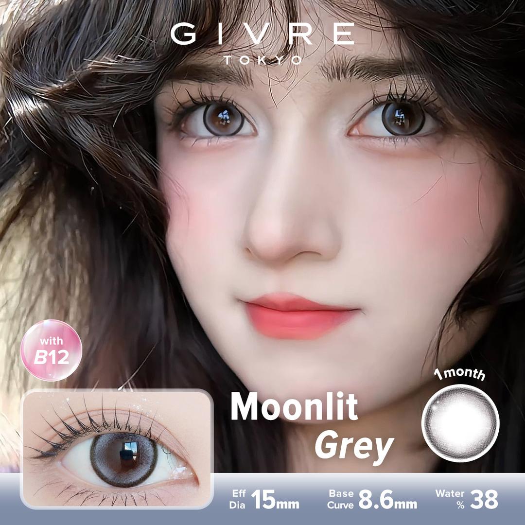 Moonlit Grey-Givre Monthly Color Con 2pcs (Eff Dia:15mm)