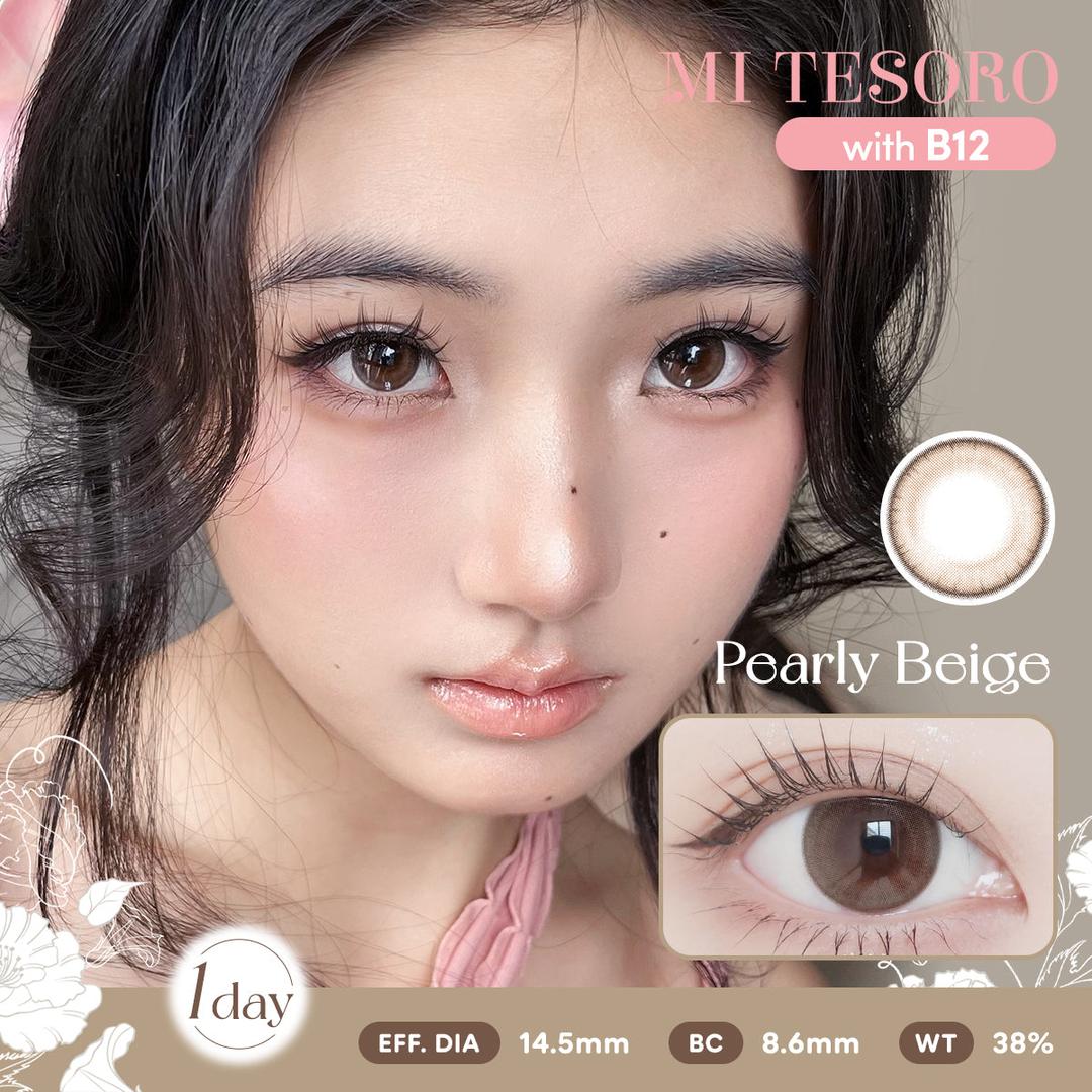 Pearly Beige-Mi Tesoro 1 Day Color Con 10pcs