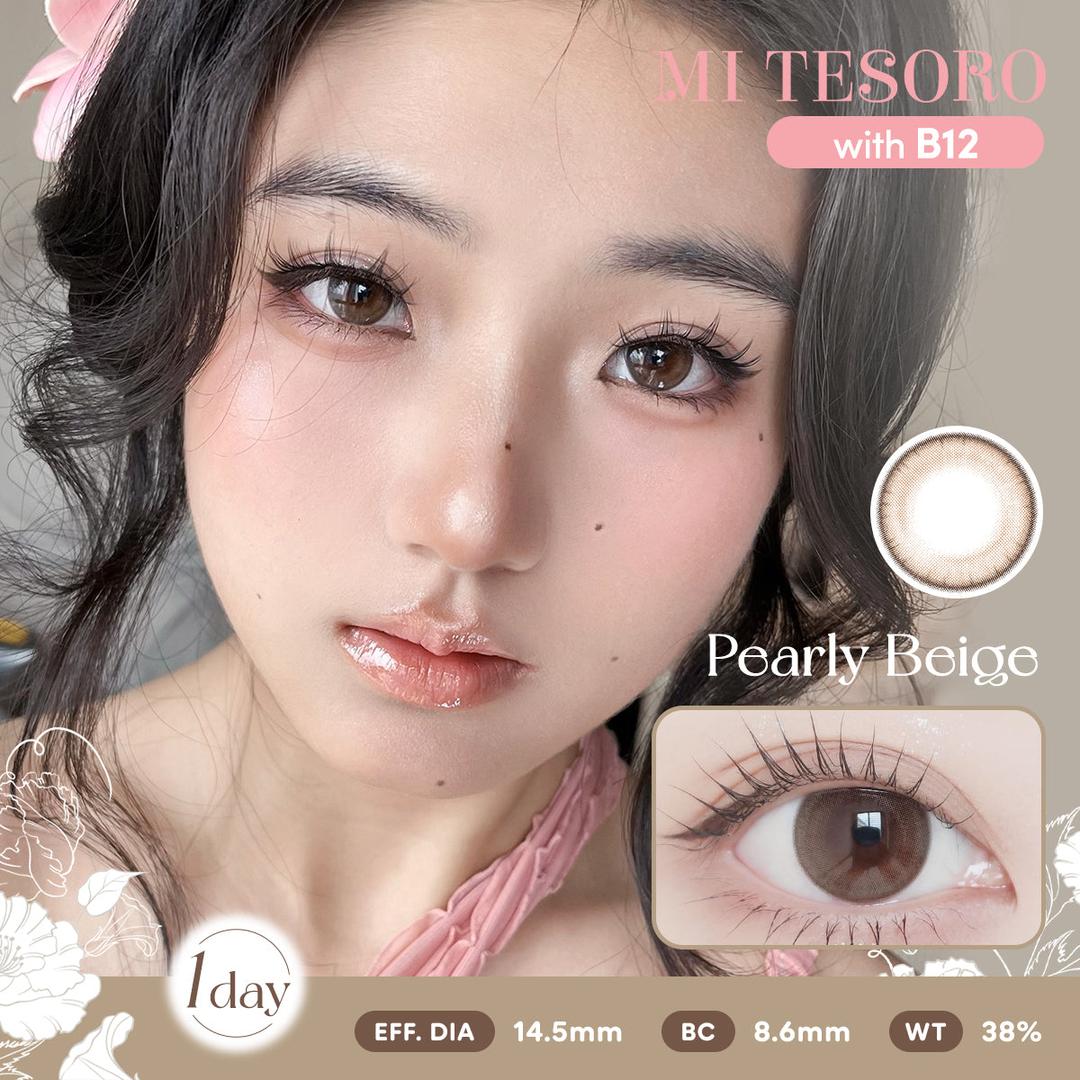 Pearly Beige-Mi Tesoro 1 Day Color Con 10pcs