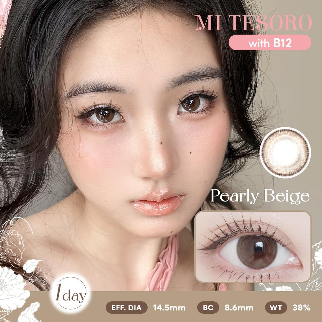 Pearly Beige-Mi Tesoro 1 Day Color Con 10pcs