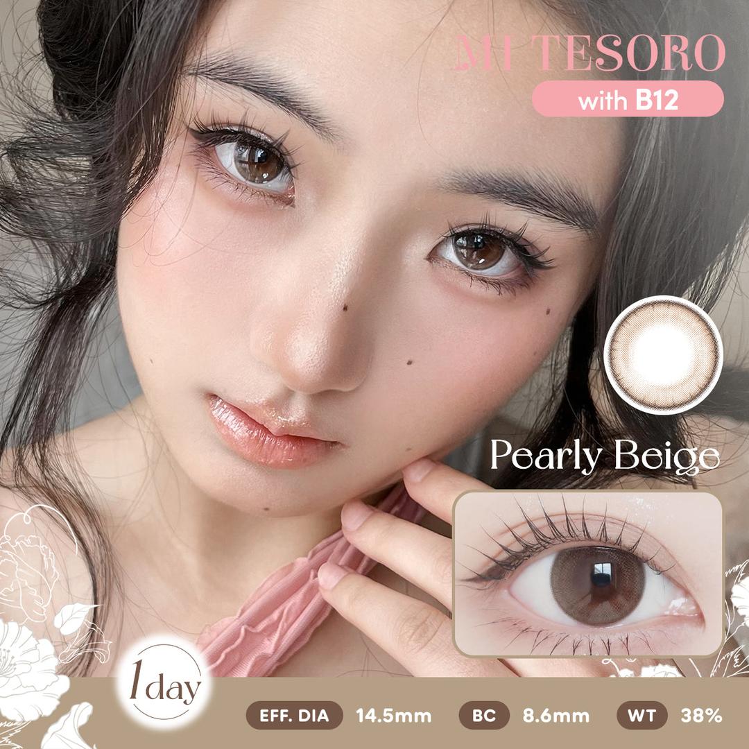 Pearly Beige-Mi Tesoro 1 Day Color Con 10pcs