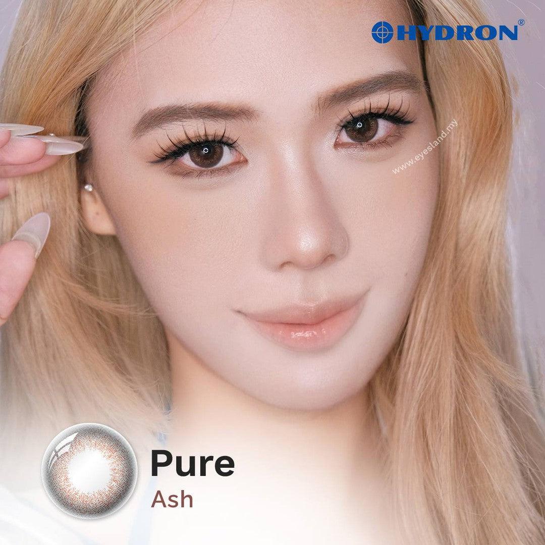 Pure Ash-Pure Plus Silicone Hydrogel 1 Day Color Contact Lens 10pcs (Eff dia:14.5mm)
