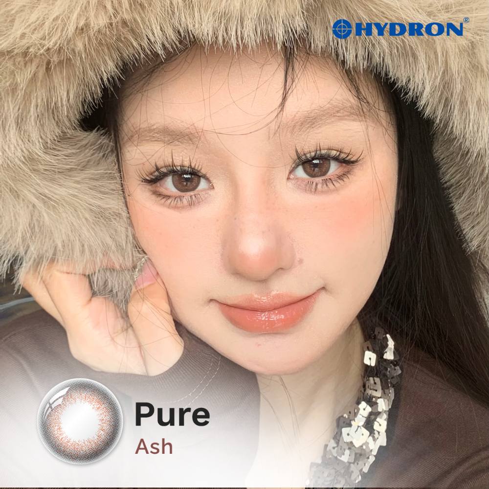 Pure Ash-Pure Plus Silicone Hydrogel 1 Day Color Contact Lens 10pcs (Eff dia:14.5mm)