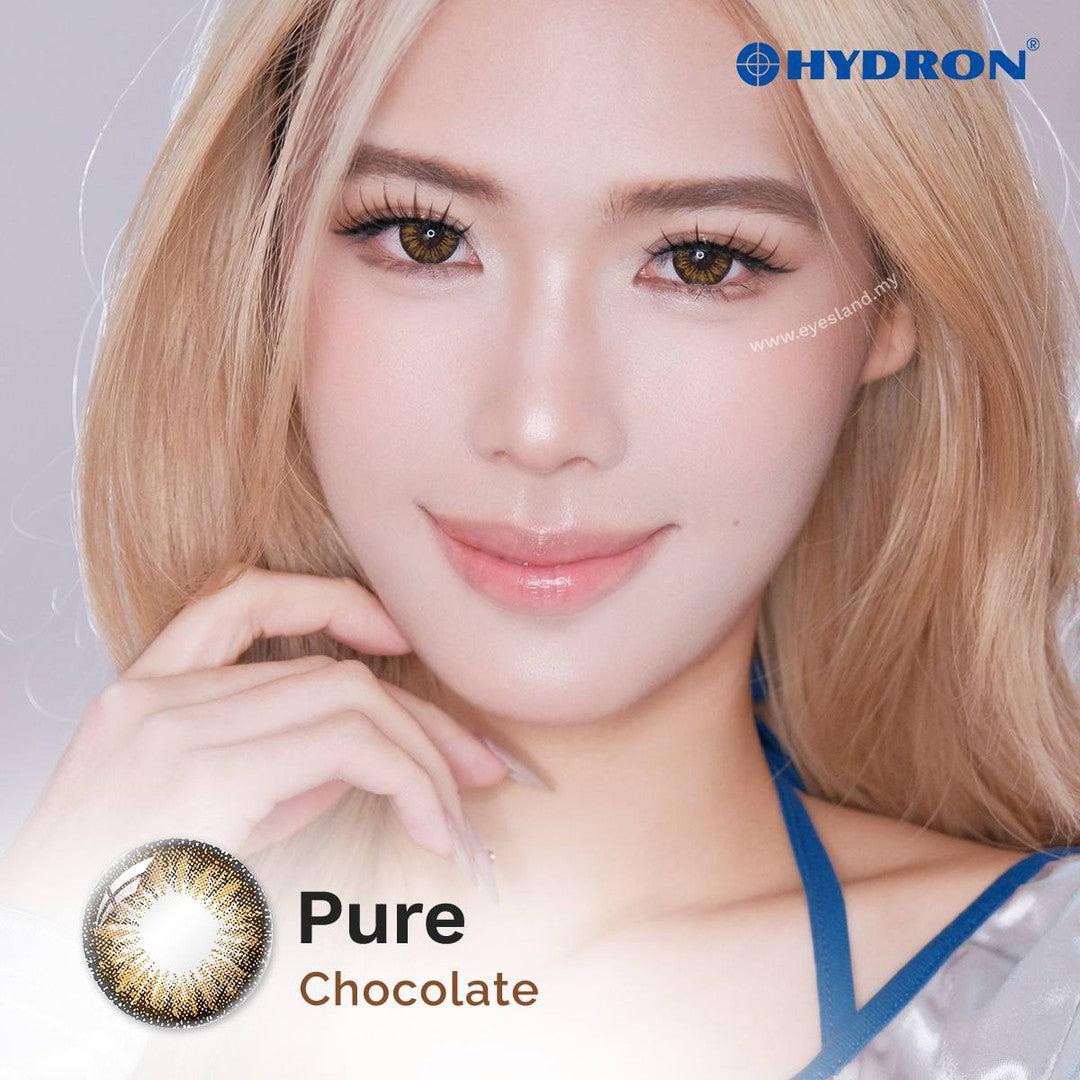 Pure Chocolate-Pure Plus Silicone Hydrogel 1 Day Color Contact Lens 10pcs (Eff dia:15mm)