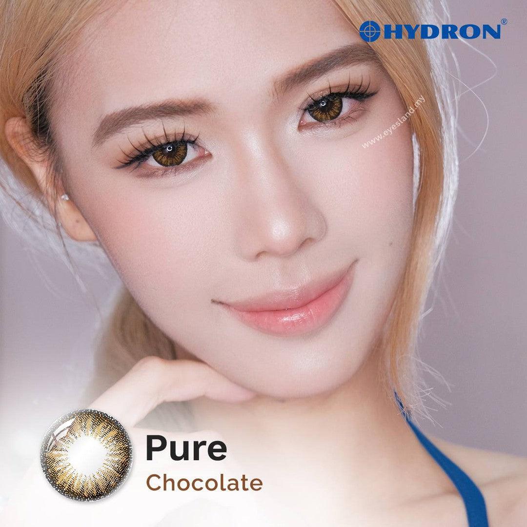 Pure Chocolate-Pure Plus Silicone Hydrogel 1 Day Color Contact Lens 10pcs (Eff dia:15mm)