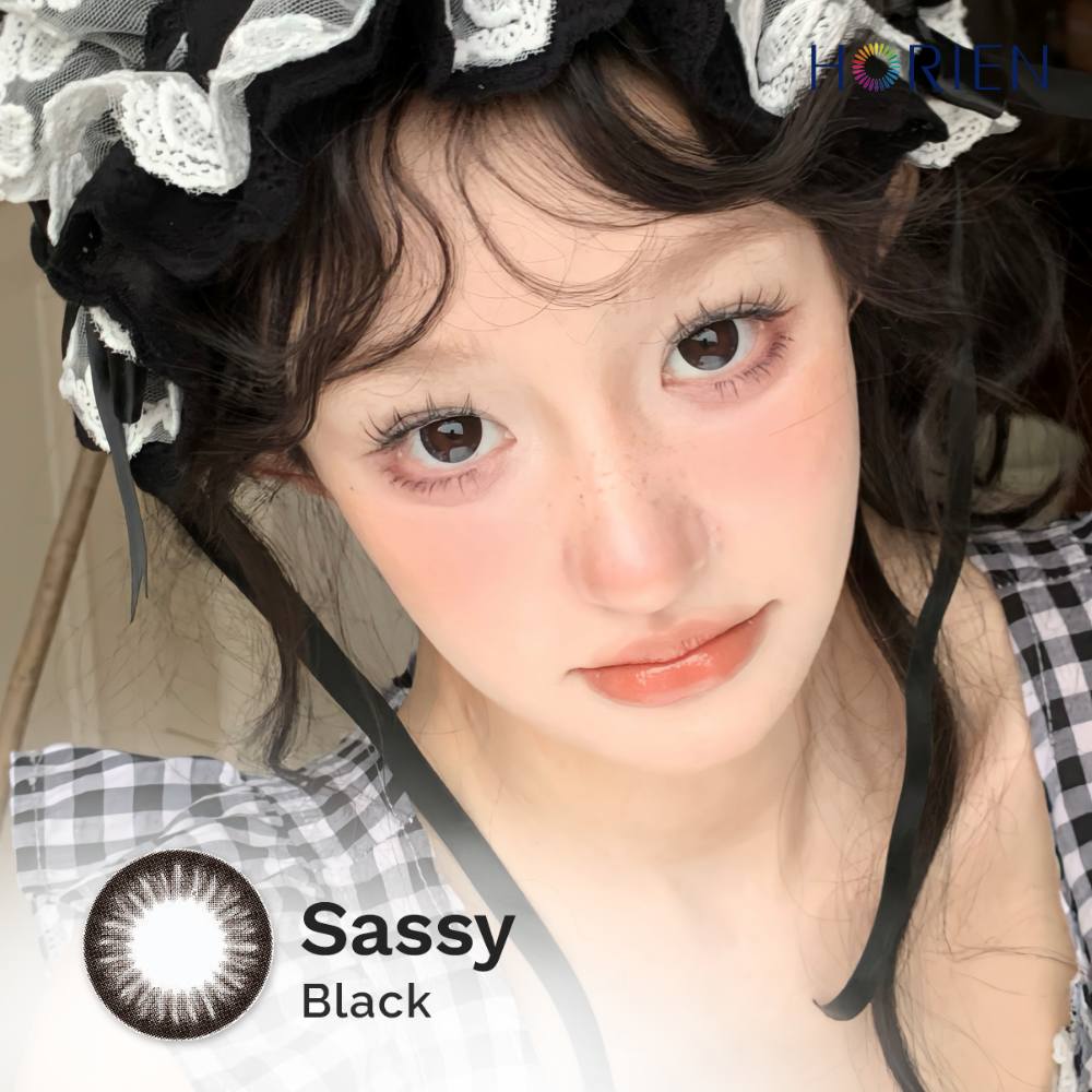 Sassy Black-Eye Secret 38% Monthly Color Lens 2pcs (Eff dia:16mm)
