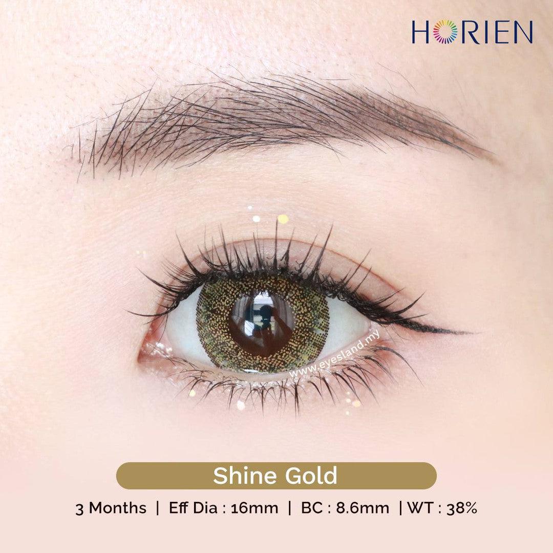 Shine Gold-Eye Secret 38% 3 Month Color Lens 2pcs (Eff dia:16mm)