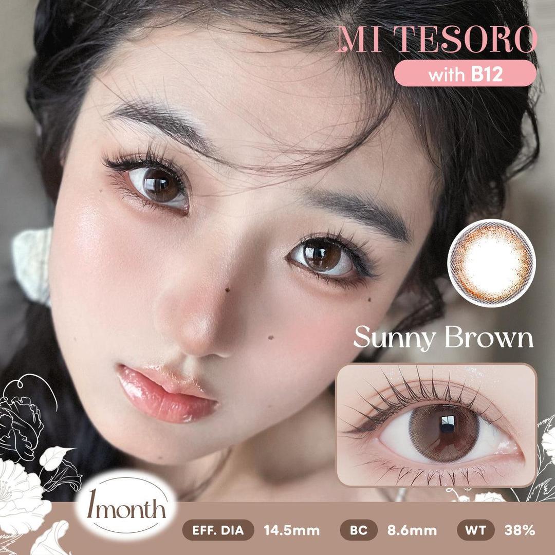 Sunny Brown-Mi Tesoro Monthly Color Con 2pcs (Eff dia:14.5mm)