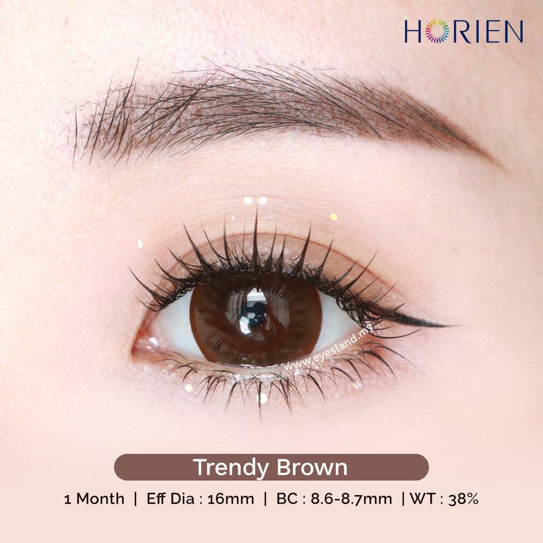 Trendy Brown-Eye Secret 38% Monthly Color Lens 2pcs (Eff dia:16mm)
