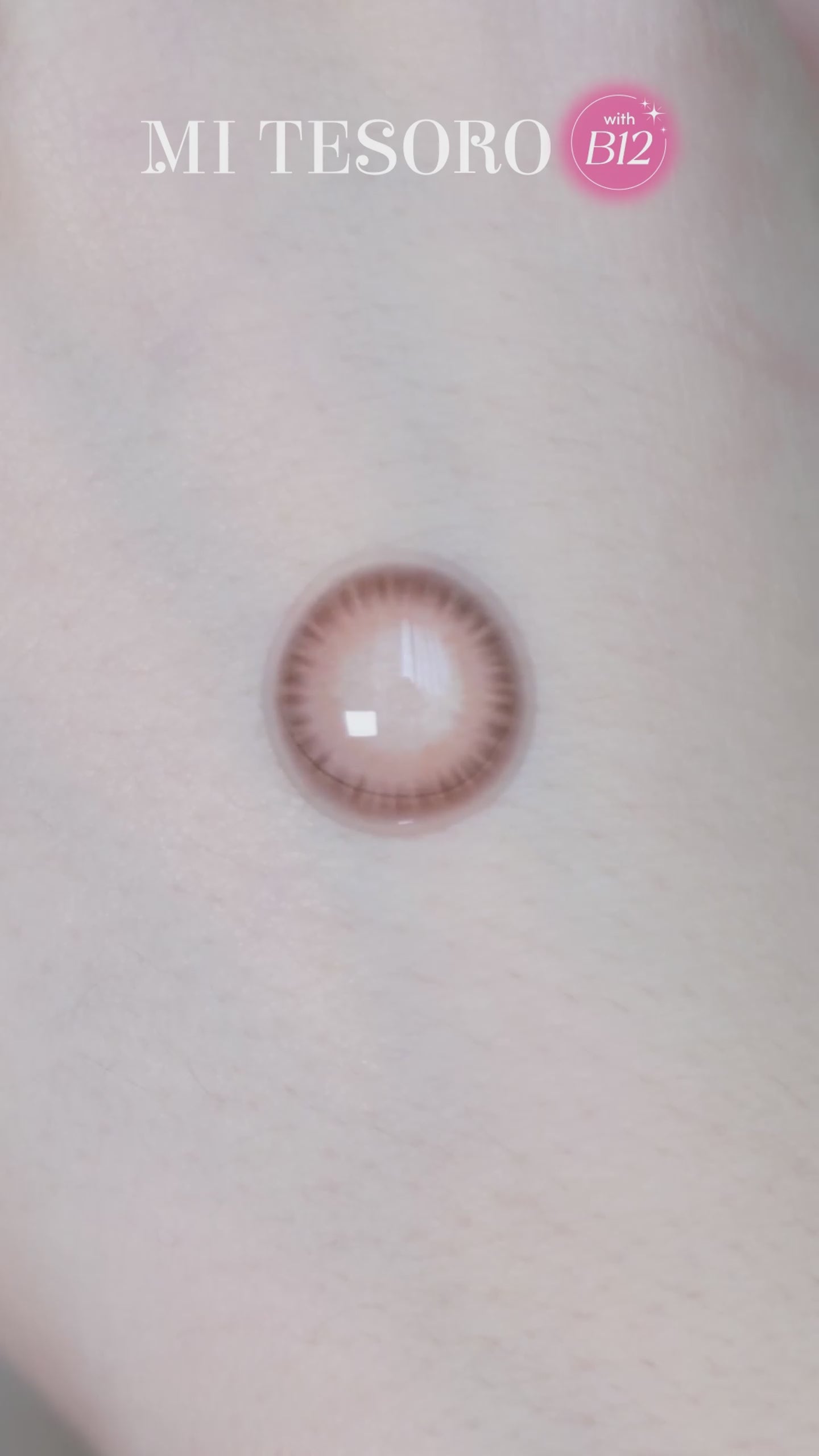 Chiffon Brown-Mi Tesoro Monthly Color Con 2pcs (Eff dia:14.2mm)