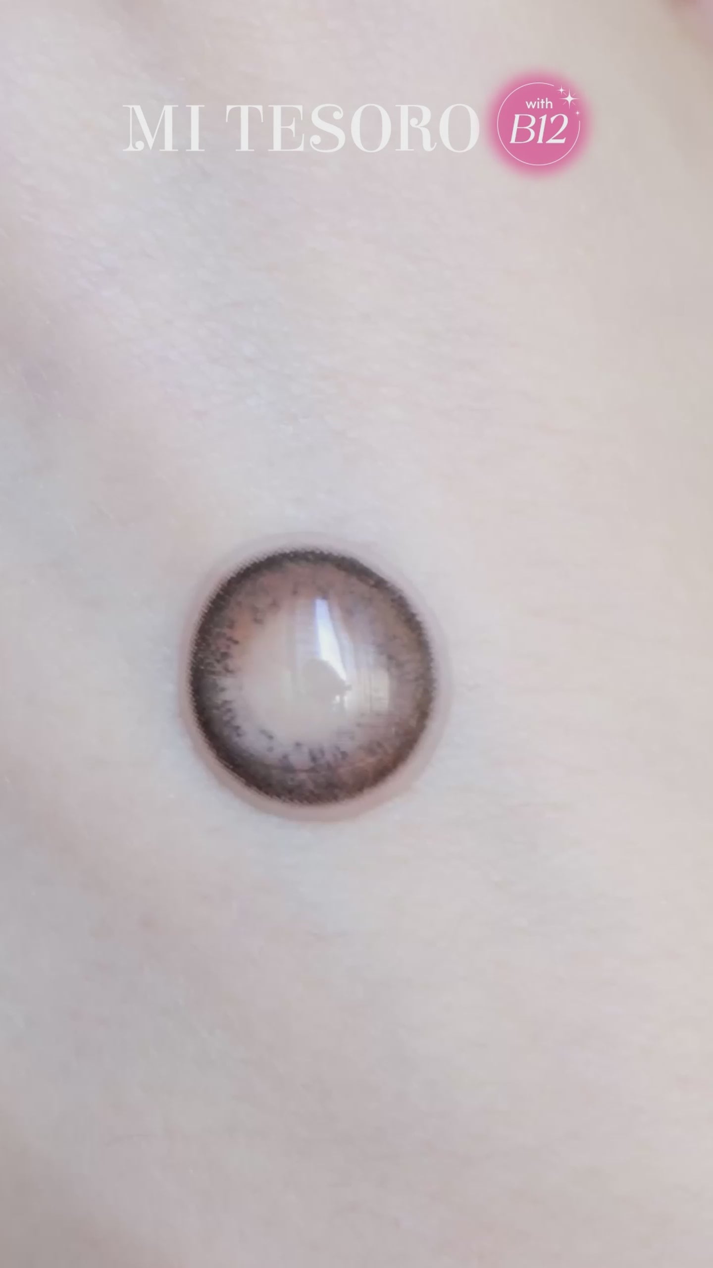 (Trial Pack)Meteorite Black-Mi Tesoro 1 Day Color Con 2pcs (Eff dia:14.5mm)