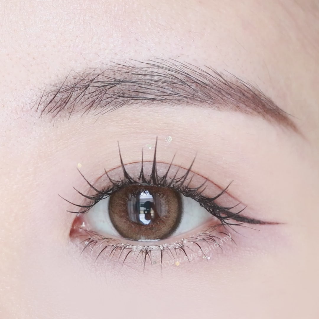 Honey Syrup Brown-Mi Tesoro Monthly Color Con 2pcs (Eff dia:15mm)