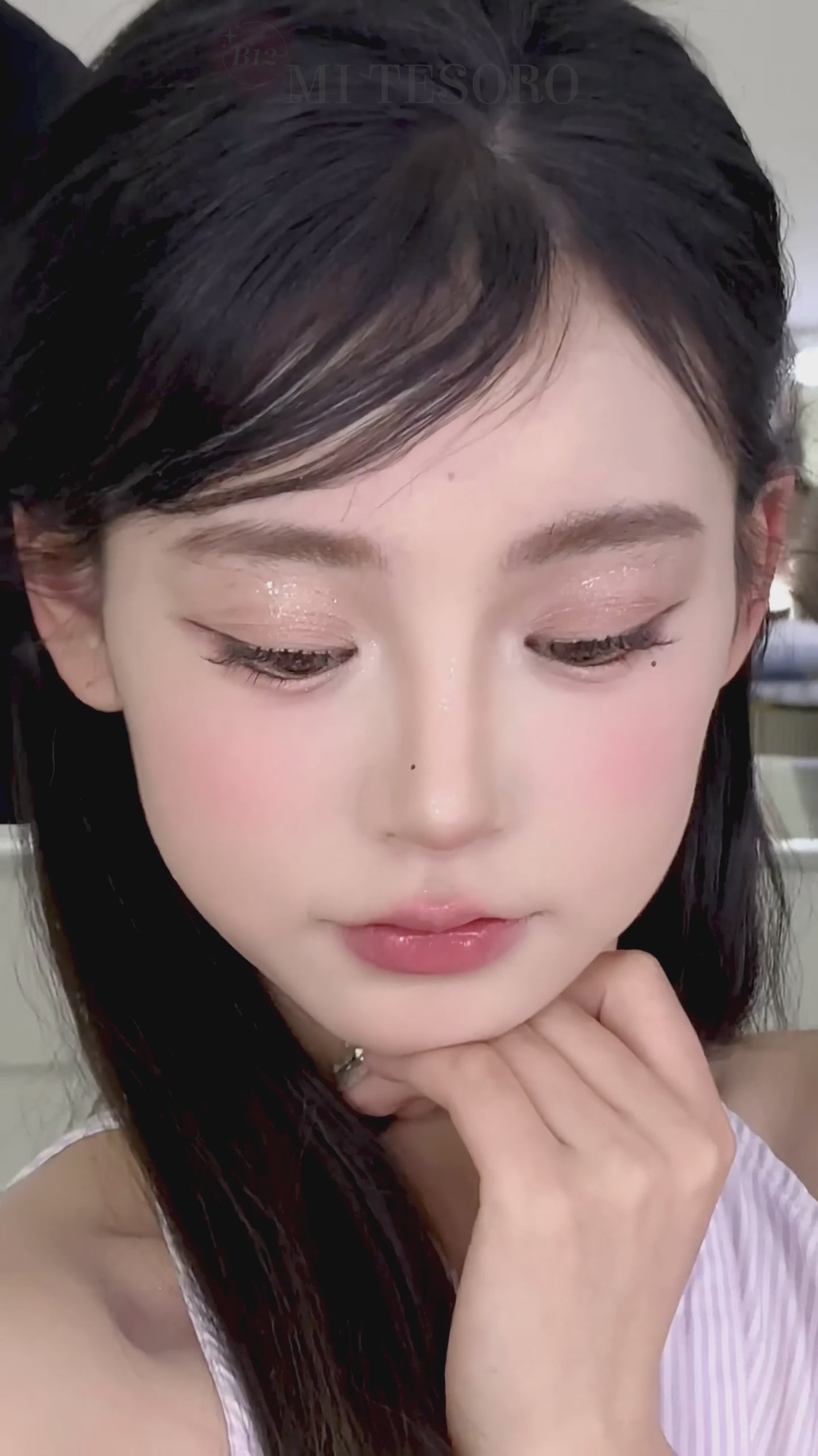 Sparkling Brown-Mi Tesoro Monthly Color Con 2pcs (Eff dia:14.5mm)