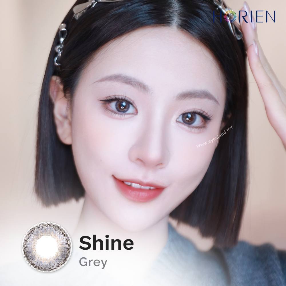Shine Grey-Eye Secret 38% 3 Month Color Lens 2pcs (Eff dia:14.2mm)