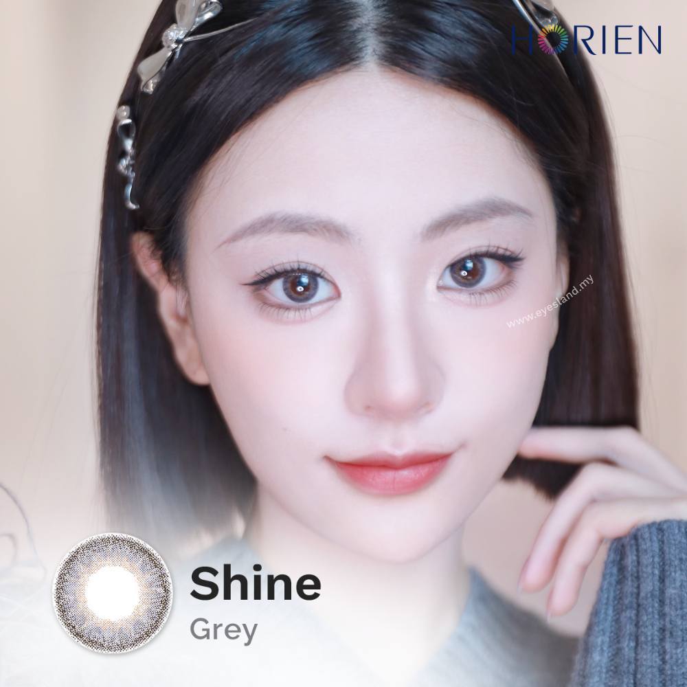 Shine Grey-Eye Secret 38% 3 Month Color Lens 2pcs (Eff dia:14.2mm)